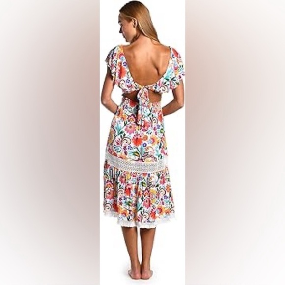 Sunshine 79 Bonita Floral Fringed MIDI Dress - Picture 2 of 8